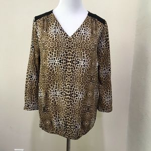 The Limited cheetah blouse size M